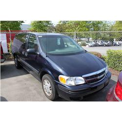 2003 BLUE CHEVROLET VENTURE PASSENGER VAN