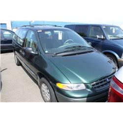 1999 GREEN PLYMOUTH GRAND VOYAGER PASSENGER VAN