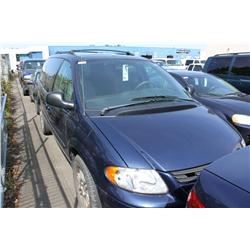 2005 BLUE DODGE CARAVAN CARGO VAN
