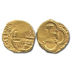 Seville, Spain, cob 2 escudos, Philip III, assayer V.