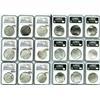 Image 1 : Lot of 9 Mexico City, Mexico, cob 8 reales, Philip II and III, assayers F, D/F and D, Grade 1.