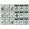 Image 1 : Lot of 9 Mexico City, Mexico, cob 8 reales, Philip III, assayer D, Grade 2.