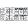Image 1 : Lot of 6 Potosi, Bolivia, cob 8 reales, Philip III, assayer R (curved leg) or not visible, Grade 2.