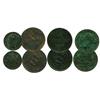 Image 1 : Lot of 4 copper coins of Guernsey (two 4 doubles of 1830) and Jersey (1/26 shilling 1844 and 1/32 sh