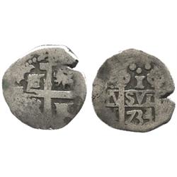 Lima, Peru, cob 1 real, 1734N.
