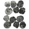 Image 1 : Lot of 6 (short date-run) Lima, Peru, cob 1/2R of Philip V: 1702, 1703, 1704, 1705, 1706 and 1707.