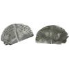 Image 1 : Panama(?), half-cut "bit" of a medieval Spanish 1-real sized coin.