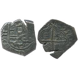 Granada, Spain, cob 2 reales, 1605(M).