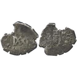 Seville, Spain, cob 2 reales, (16)86M, "Maria" type, rare.