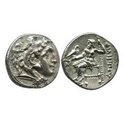 KINGS of MACEDON, AR drachm, Alexander III (the Great, 336-323 BC), early posthumous issue under Phi