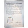 Image 1 : 1856 Spanish official document stamped and sealed by Queen Isabel II.