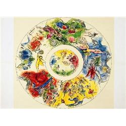 1965 Chagall The Paris Opera Ceiling Lithograph