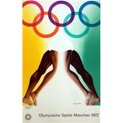 1972 Jones Munich Olympics Lithograph