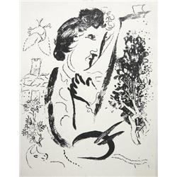 1963 Chagall Before the Picture Mourlot Litho
