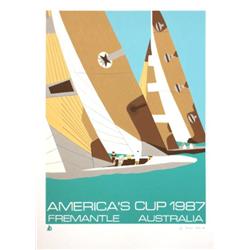 1987 Costa 27th America's Cup Serigraph