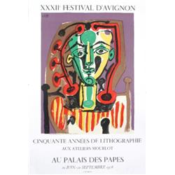 1978 Picasso Tete de Femme Mourlot Litho