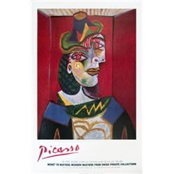 1988 Picasso Bust of a Woman Poster