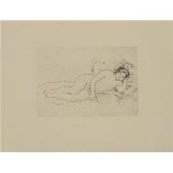 Renoir Reclining Woman Etching
