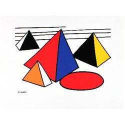 Calder 4 Great Pyramids Serigraph