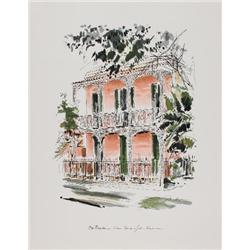 Haymson Old Residence, Vieux Carre Lithograph