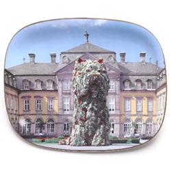 1992 Koons Puppy Platter Sculpture