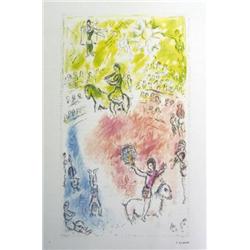 1980 Chagall La Parade Lithograph