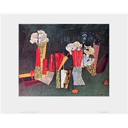 Ernst Fishbone Flower Poster