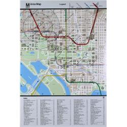Washington DC Area Map-The White House Serigraph