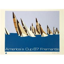 1987 Costa 27th America's Cup Serigraph