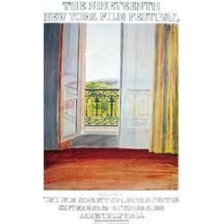 Hockney Window, Grand Hotel, Vittel Lithograph