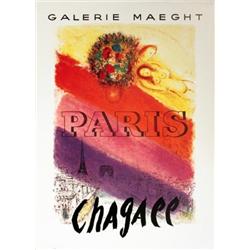 Chagall Galerie Maeght (RESTRIKE) Poster