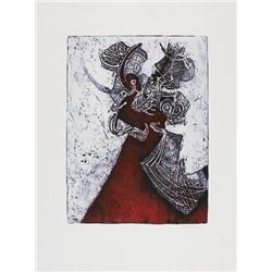 Signed 1974 Royce Danse Macabre Etching