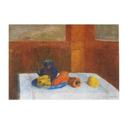 Redon Still Life with Peppers and Pitcher Poster