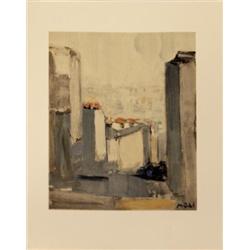 1963 Muhl Rue du Mont-Cenus Mourlot Litho