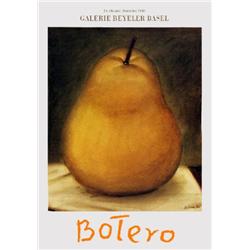 1980 Botero Pear Poster