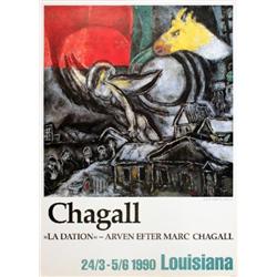 1990 Chagall At Louisiana Poster