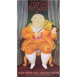 1984 Botero Mostly Mozart Poster