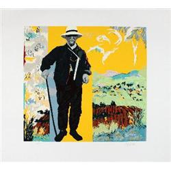 Signed 1981 Miller Departure Serigraph