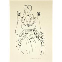 Matisse Seated Woman Lithograph
