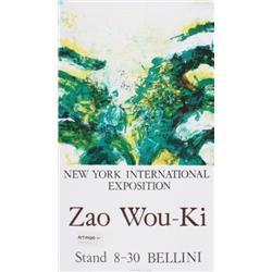 Zao Wou-Ki NY International Exposition Litho