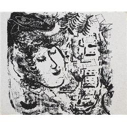 1957 Chagall The Village Mourlot Lithograph