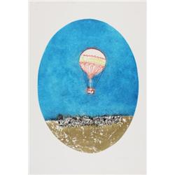 Signed 1974 Royce Balloon Etching