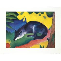 Marc Blue-Black Fox Poster