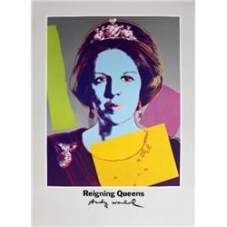 Warhol Queen Beatrix of Netherlands Poster