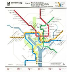 Washington Metro Map Serigraph