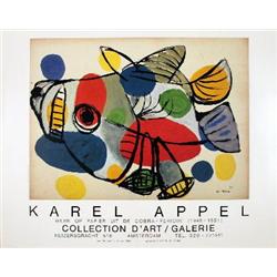 1984 Appel Sunbathing Animal Poster