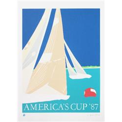 1987 Costa 27th America's Cup Serigraph