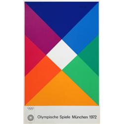 1972 Bill Munich Olympics Serigraph