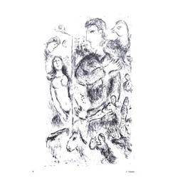 1980 Chagall Creation Lithograph