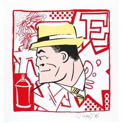 Signed 1996 Crash Dick Tracy Sculpture